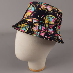 Colorful Graffiti Reversible Sun Hat for Women
