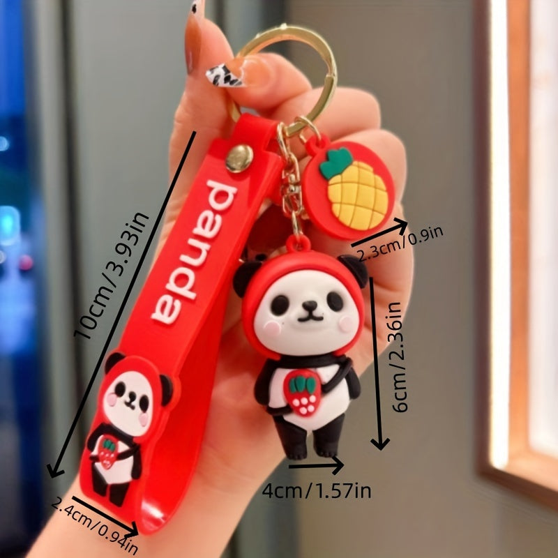 Cartoon Panda Keychain Pendant for Bag Decoration
