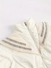 Women's Long Puffer Jacket Winter Sports Stand Collar