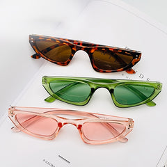 Retro Triangle Cat Eye Sunglasses Black