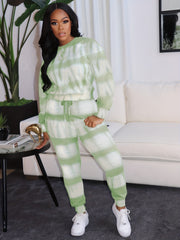 Tie Dye Long Sleeve Top & Joggers Set