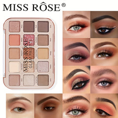 15 Color Matte & Glitter Eyeshadow Palette