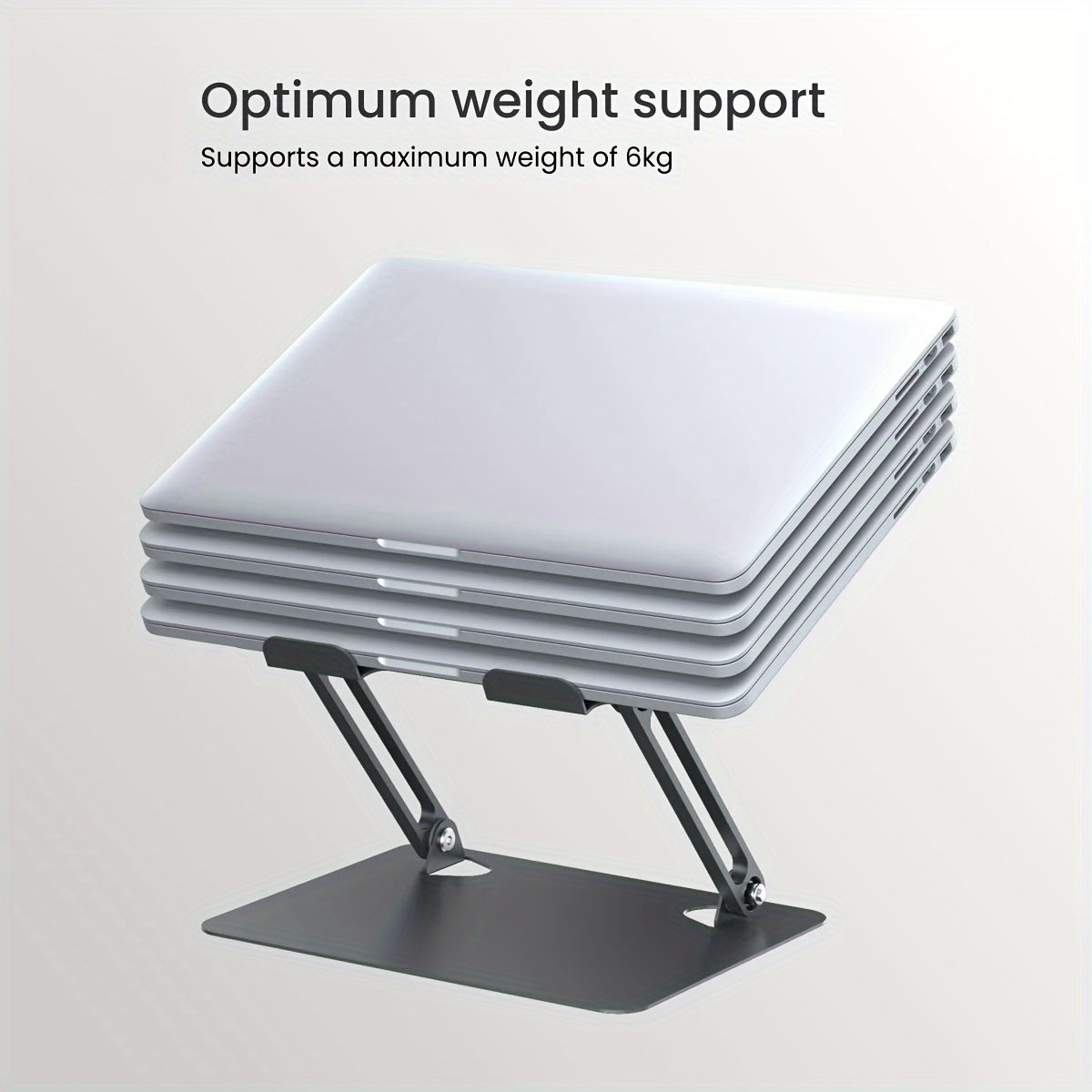 Collapsible Metal Laptop Desktop Stand Foldable Desk Clip Holder