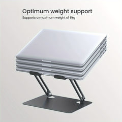 Collapsible Metal Laptop Desktop Stand Foldable Desk Clip Holder