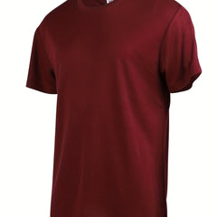 Men's Solid Loose Active Workout Tee Top