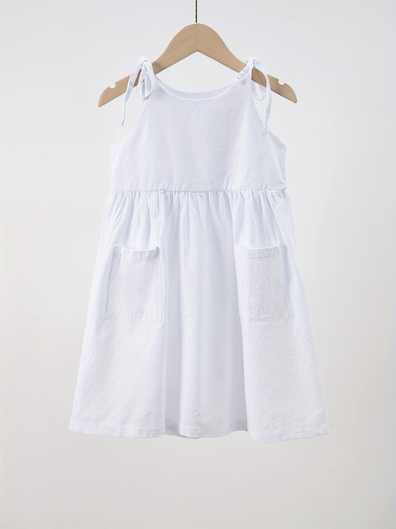 Cute Toddler Girls' Sleeveless Dress with Pockets
