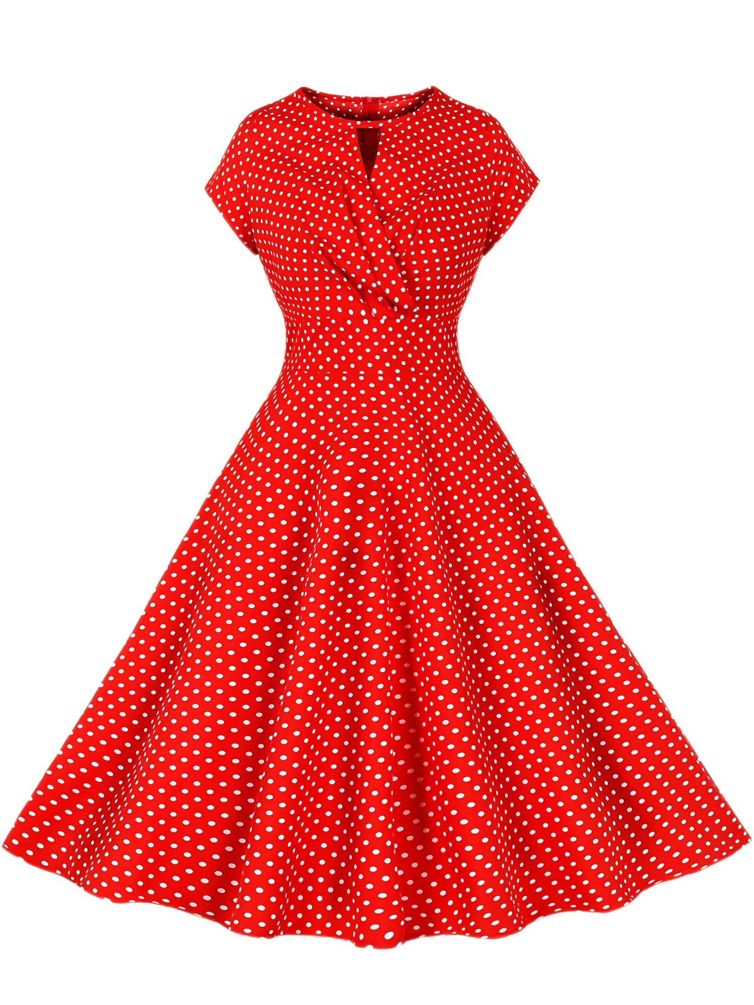 Women's Polka Dot Retro Swing Dress