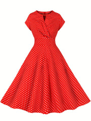 Women's Polka Dot Retro Swing Dress