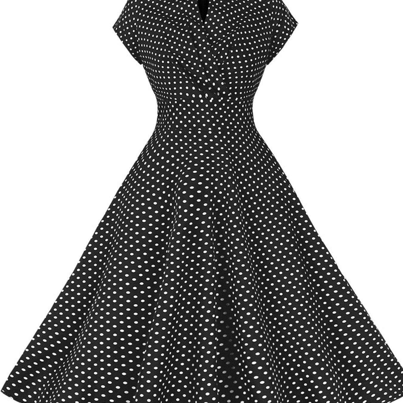 Women's Polka Dot Retro Swing Dress