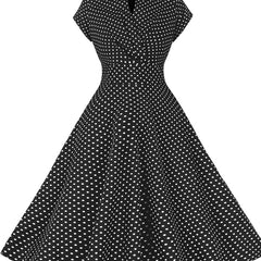 Women's Polka Dot Retro Swing Dress