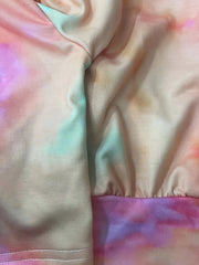 Tie Dye Crop Hoodie Long Sleeve Sweatshirt