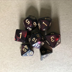 7pcs Digital Dice Set Durable For Table Games Role Playing