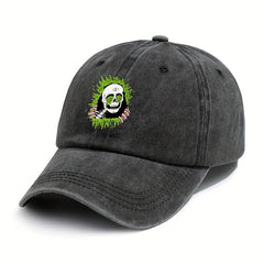 Skull Print Vintage Baseball Cap Adjustable Trucker Cap