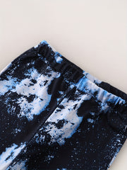 Boy's 2pcs Starry Night Hoodie & Sweatpants Set Spring Fall Outfit
