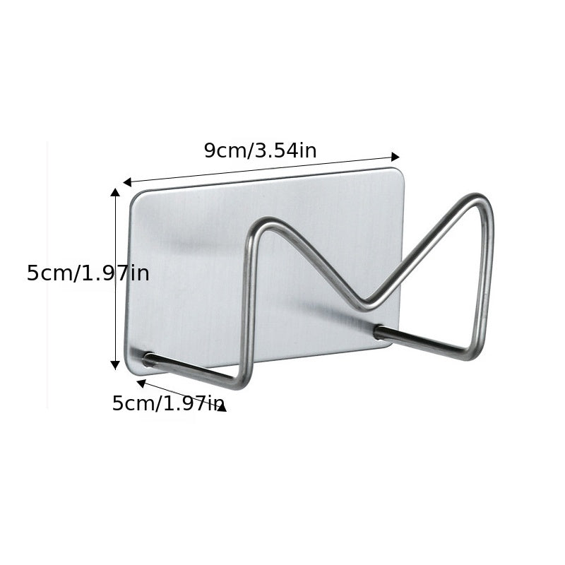 Stainless Steel Sponge Rack Sink Drain Shelving Hooks