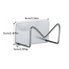 Stainless Steel Sponge Rack Sink Drain Shelving Hooks
