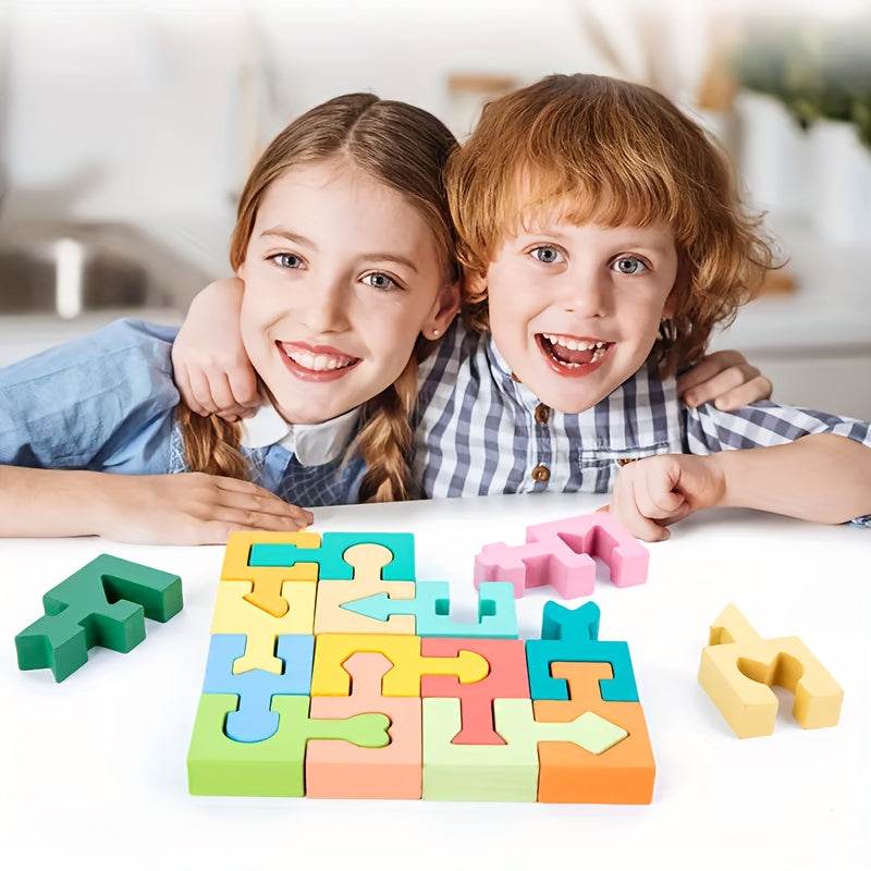 Wooden Geometric Shapes Matching Educational Toy