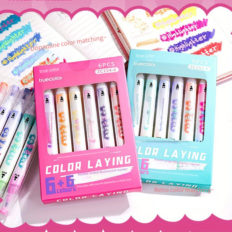 Double-Headed Markers Set - Clear Markings - Painting, Marking, Writing - 1 Box