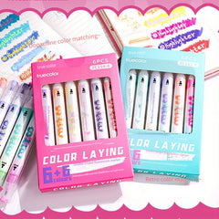 Double-Headed Markers Set - Clear Markings - Painting, Marking, Writing - 1 Box