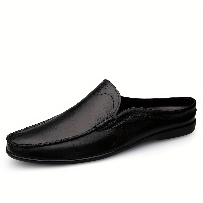 Men's No Tie Slip On Faux Leather Loafers Casual Outdoor Shoes
