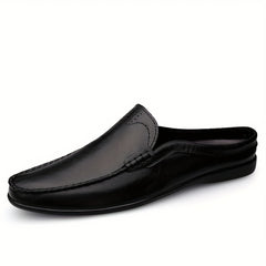Men's No Tie Slip On Faux Leather Loafers Casual Outdoor Shoes