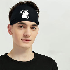 Funny Slaaaaaay Sports Headband Men Breathable Mesh Washable
