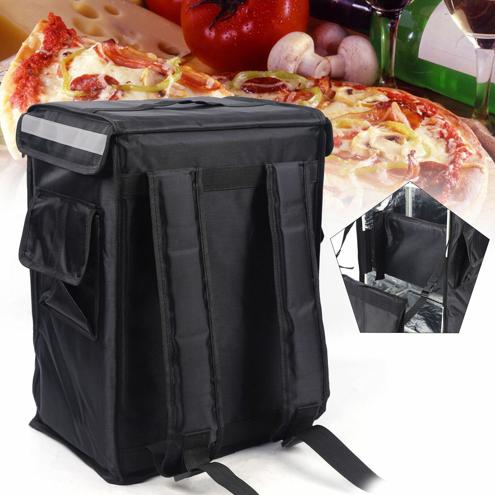 42L Insulated Food Backpack Waterproof Thermal Cooler Bag