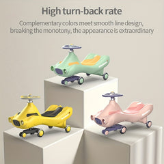 Kids Twisted Car with Music Light Silent Swing Car