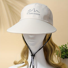 Wide Brim UPF 50 Sun Hat Casual Solid Mesh Breathable Sun Visor