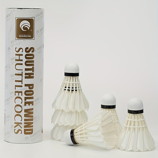 6pcs No 5 Badminton Shuttlecocks for Training & Entertainment