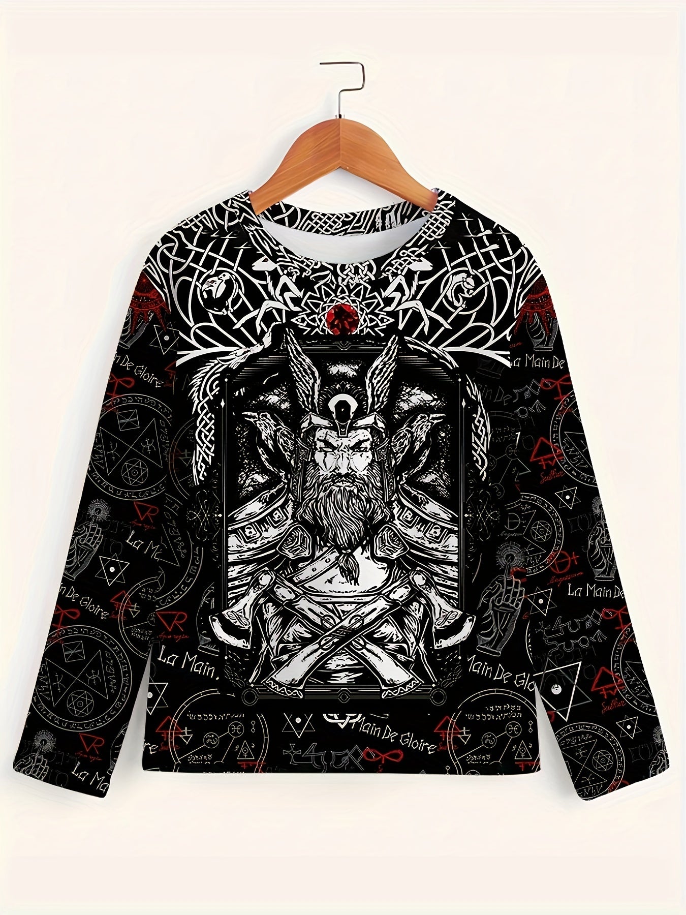 3D Print Men's Long Sleeve Novelty T Shirt for Autumn