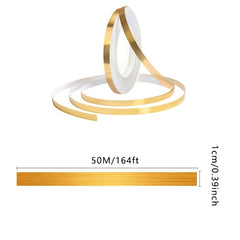 50m Foil Self Adhesive Tile Sticker Gap Sealing Tape for DIY Home Decor