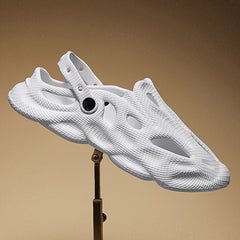 Men's Non-slip Hollow PU Clogs Comfortable Sandals For Beach