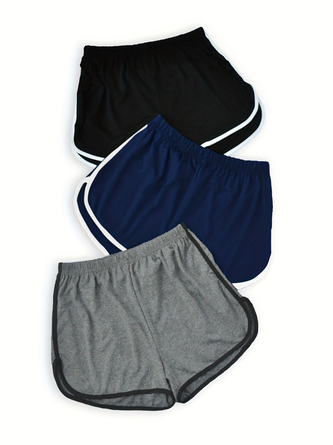 3 Pack Plus Size Sporty Pajama Bottoms Set Women's Plus