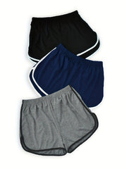 3 Pack Plus Size Sporty Pajama Bottoms Set Women's Plus