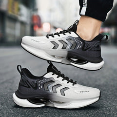Men's Lace up Sneakers Athletic Shoes for Running