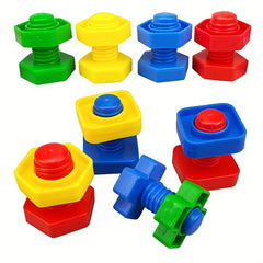 Baby Puzzle Toy for 1-2 Years Old - Shape Pairing Screw Assembly