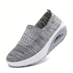 Women's Air Cushion Sock Sneakers Low Top Slip On Walking Shoes