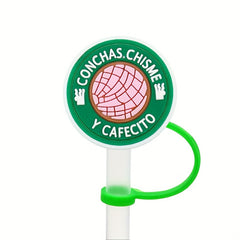 10pcs Cartoon Reusable Silicone Straw Caps Dustproof Cup Stopper