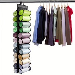 Hanging Leggings Storage Bag With Double Grids Layer