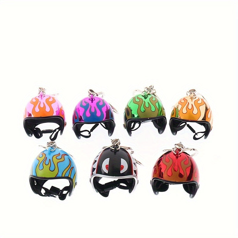 Mini Motorcycle Helmet Keychain Bag Pendant Decoration