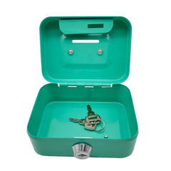 Metal Money Storage Box Locking Lid Keys Valuable Items Storage Bag