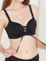 Solid Push Up Bra Comfortable No Underwire Bra Women's Lingerie