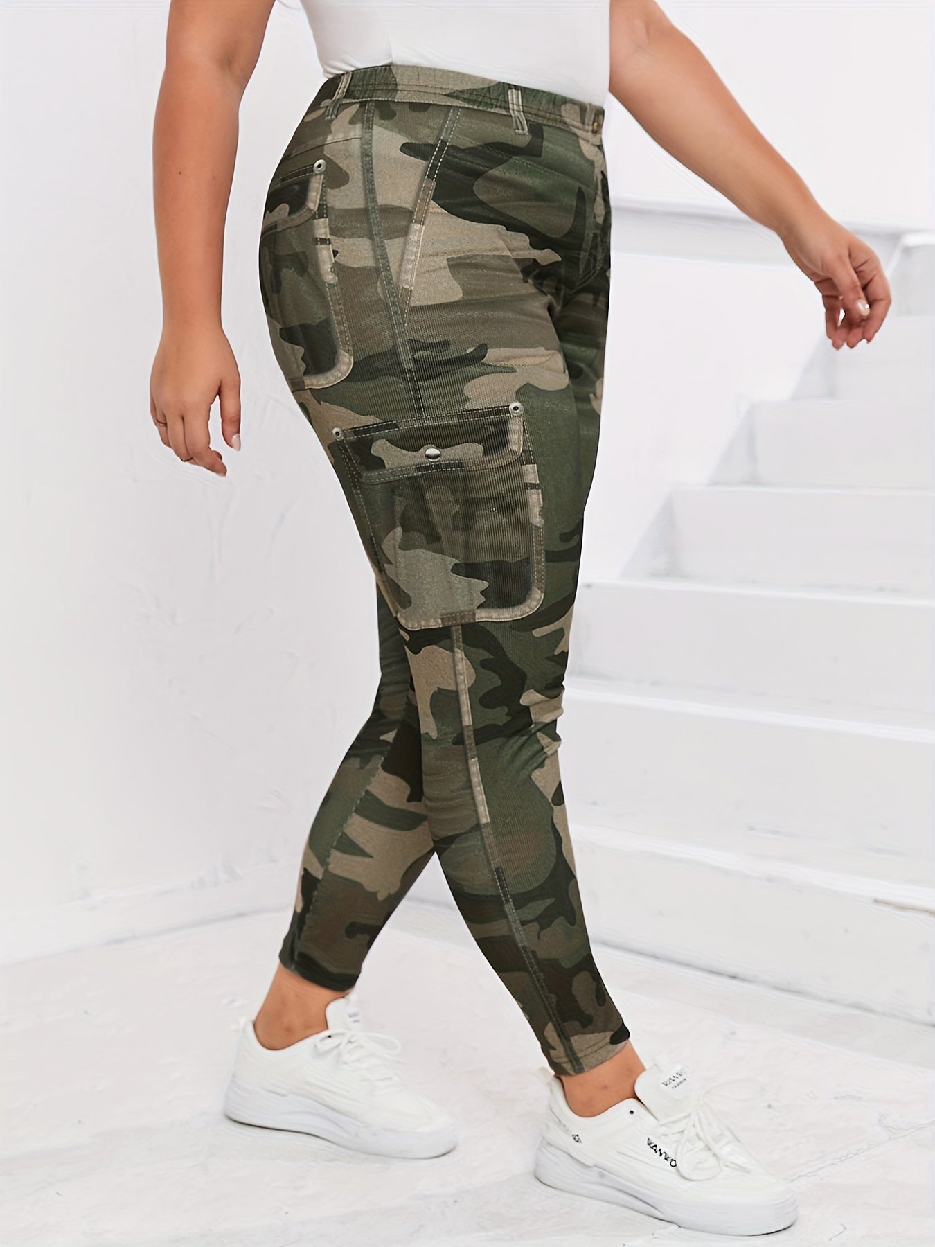 Camo Print High Stretch Leggings