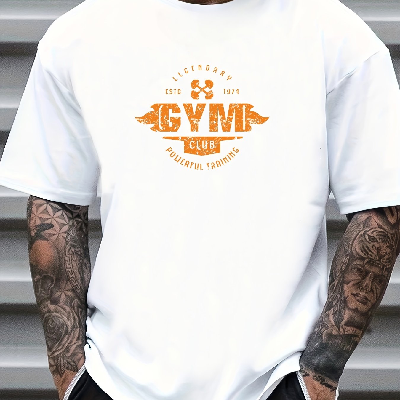 GYM Dog Doctor Print Men's Graphic Crew Neck T shirt Casual Comfy Tees