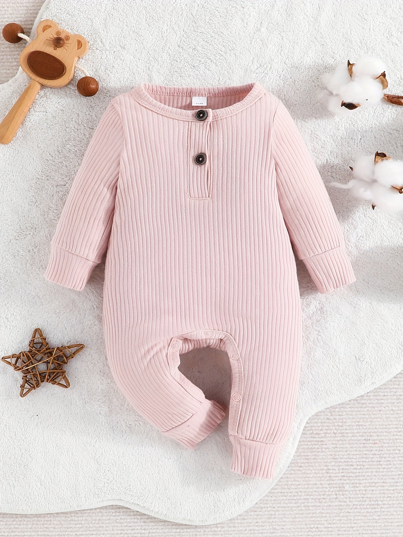 Striped Long Sleeve Romper for Baby Boys & Girls