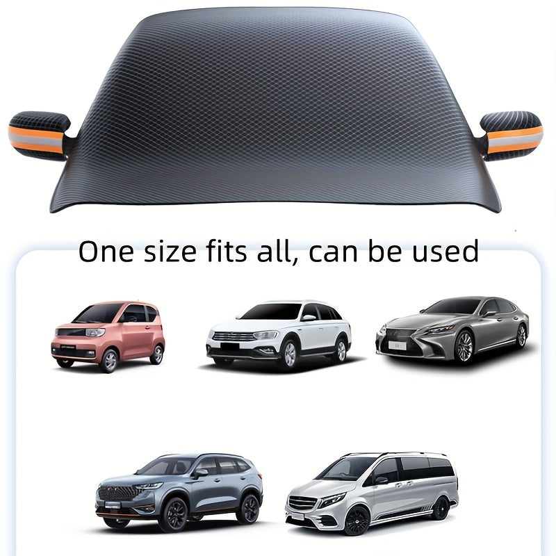 Four Seasons Motors Car Windshield Sunshade with Built-in Magnet