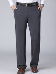 Men's Classic Solid Dress Pants for Business - Spring Summer