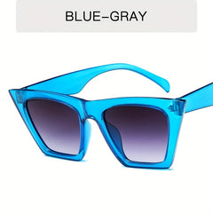 Square Cat Eye Sunglasses Gradient Anti Glare UV400