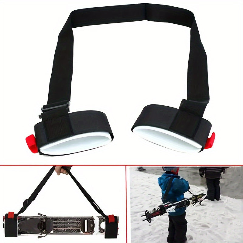 Adjustable Ski Bearing Strap With Cushioned Shoulder Rest